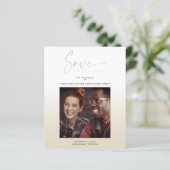 Cheap Modern Gradient Minimalist Photo Couple (スタンド正面)
