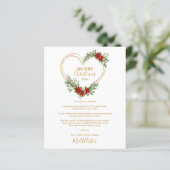 Cheap Modern Merry Christmas Poinsettias Heart  (スタンド正面)