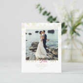 Cheap Newlyweds First Christmas Snowflakes Photo (スタンド正面)