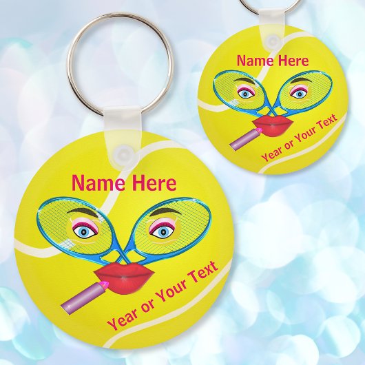 Cheap PERSONALIZED Tennis Keychains, Womens TEAM キーホルダー