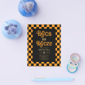 Cheap Retro Boos And Booze Halloween Party チラシ (シングル)