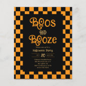 Cheap Retro Boos And Booze Halloween Party チラシ (正面)