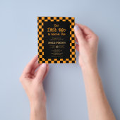 Cheap Retro Little Boo Halloween Baby Shower チラシ (手)