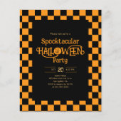 Cheap Retro Spooktacular Halloween Party チラシ (正面)
