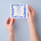 Cheap Something Blue Flower Bridal Shower チラシ (手)