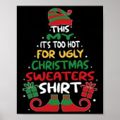 Cheap Ugly Christmas Sweaters Funny Xmas Men Women ポスター (正面)