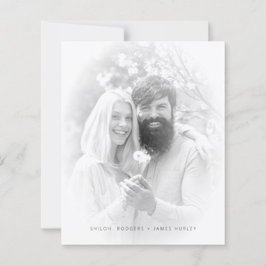 Cheap Vellum Effect Elegant Minimalist Black White (裏面)