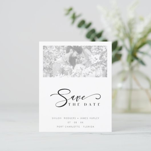 Cheap Vellum Effect Elegant Minimalist Black White (スタンド正面)