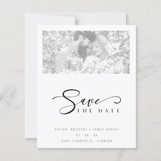 Cheap Vellum Effect Elegant Minimalist Black White (正面)