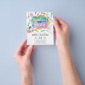 Cheap Water Color Artの絵を描絵を描パーティー誕生日 チラシ (手)