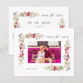 Cheap Whimsical Typography Pink Red Shades Flowers (正面/裏面)