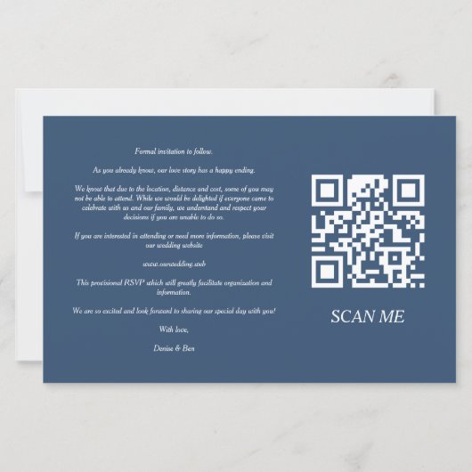 Cheap Whimsy Bliss Blue Jeans Inspired Photo QR (裏面)