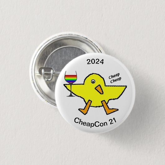 cheapcon 21ボタン 缶バッジ (正面&裏面)