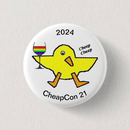 cheapcon 21ボタン 缶バッジ (正面)