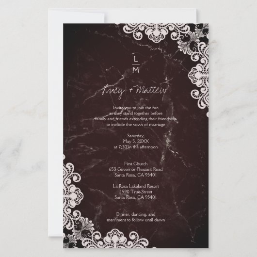 Cheapest Laceエフェクトクラシックイニシャル結婚ズ (裏面)