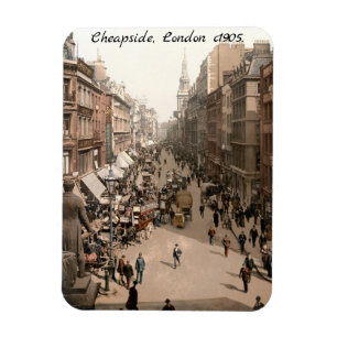 Cheapside c1905,ロンドン通りシーン マグネット