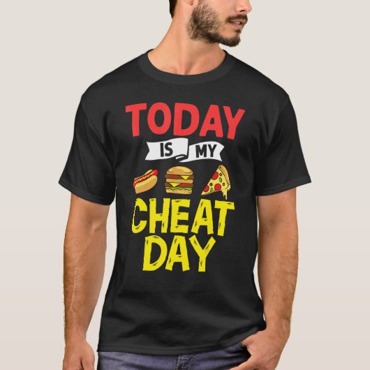 Cheat Day Diet Food Workout Quotes Fitness Gym 2 Tシャツ (正面)