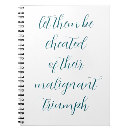 Cheat your enemies of victory ノートブック (正面)