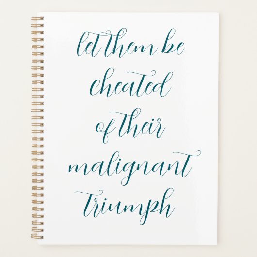 Cheat your enemies of victory プランナー手帳 (正面)