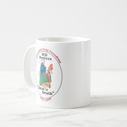 CheatnDeathのコーヒー・マグ コーヒーマグカップ (正面左)