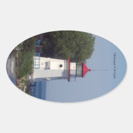 Cheboygan Cribライトステッカー 楕円形シール