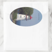 Cheboygan Cribライトステッカー 楕円形シール (バッグ)