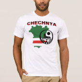 Chechnya + Map + Gerb Tシャツ (正面)