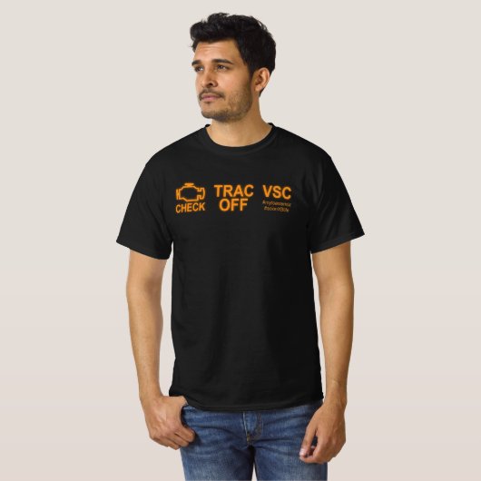 Check Engine Trac Off VSC Scion XB Warning Lights Tシャツ (正面フル)