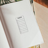 Check List、MemoまたはTo Do List、Bullet Journal ラバースタンプ