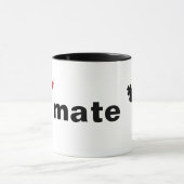 「Check Mate」(赤いチェックマークとチェスキング) マグカップ (中央)