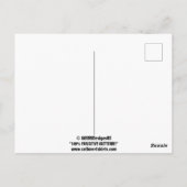 CHECK MEOWT Cute おもしろい Black Catto ポストカード (裏面)