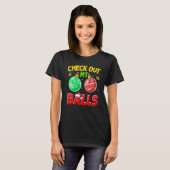 Check Out My Balls  Dirty Christmas For Mens Adult Tシャツ (正面フル)