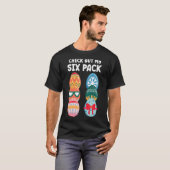 Check Out My Six Pack Funny Easter Egg Abs Workout Tシャツ (正面フル)