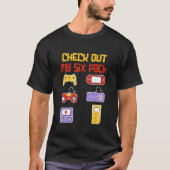 Check Out My Six Pack  Pixel Video Game for Gamers Tシャツ (正面)
