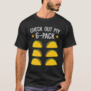 Check Out My Six Pack Taco おもしろい Cinco De Mayo Fit Tシャツ