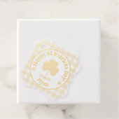 Check St Patricks Shamrock NAME フェイバータグ (箱)