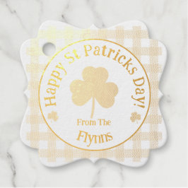 Check St Patricks Shamrock NAME フェイバータグ