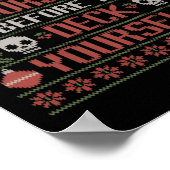 Check Yourself Before You Deck Yourself Xmas Ugly  ポスター (角)