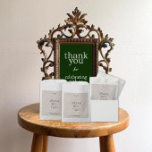 Checkedエレガント Vintage Wedding Guest Thank You フェイバーバッグ