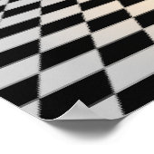 Checker Board Marble Poster ポスター (角)