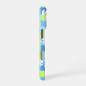 Checkerboard Hibiscus Hawaiian Floral iPhoneケース (右側面)