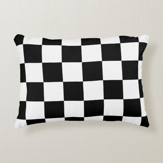 Checkerboard Home Rug of the Classic Elegance アクセントクッション (正面)