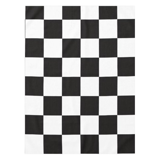 Checkerboard Home Rug of the Classic Elegance テーブルクロス (正面)
