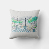 Checkerboard Kiosk Park View クッション (裏面)