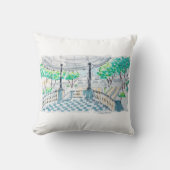 Checkerboard Kiosk Park View クッション (正面)