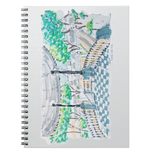 Checkerboard Kiosk Park View ノートブック (正面)