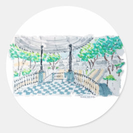 Checkerboard Kiosk Park View ラウンドシール