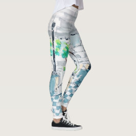 Checkerboard Kiosk Park View レギンス