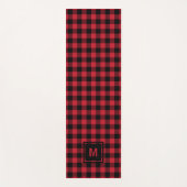 Checkerboard Masculine Plaid Pattern Monogram  ヨガマット (正面)