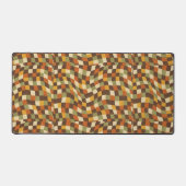 Checkerboard Optical Illusion - Psychedelic 70s デスクマット (正面)